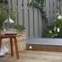 a patio and fence